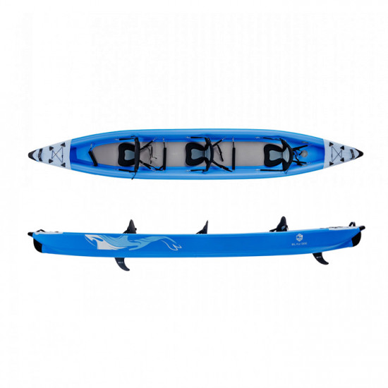 BLAU SEE Надувной каяк Whale-3 Expedition 